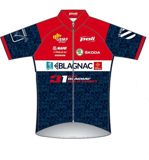 Maillot cycliste Look GSC Blagnac 90'S Cyclo Club jersey Hottelet sport - 2 / S