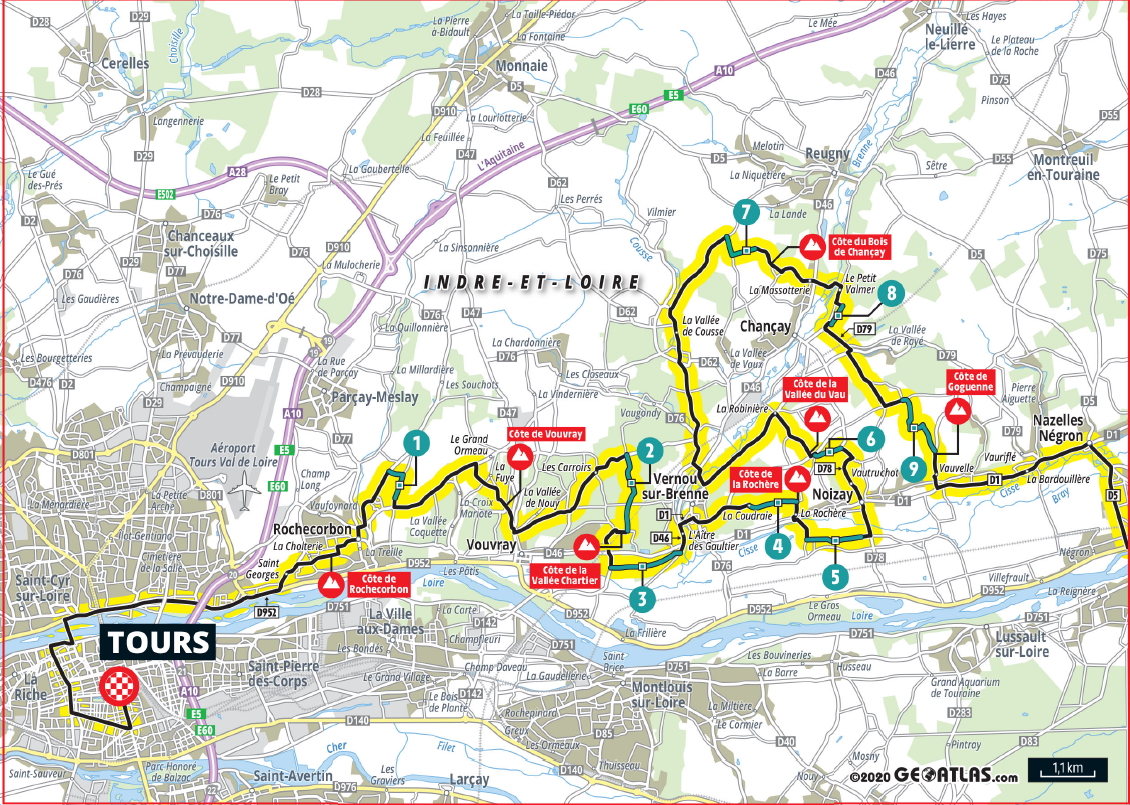 paris tours cyclisme 2020