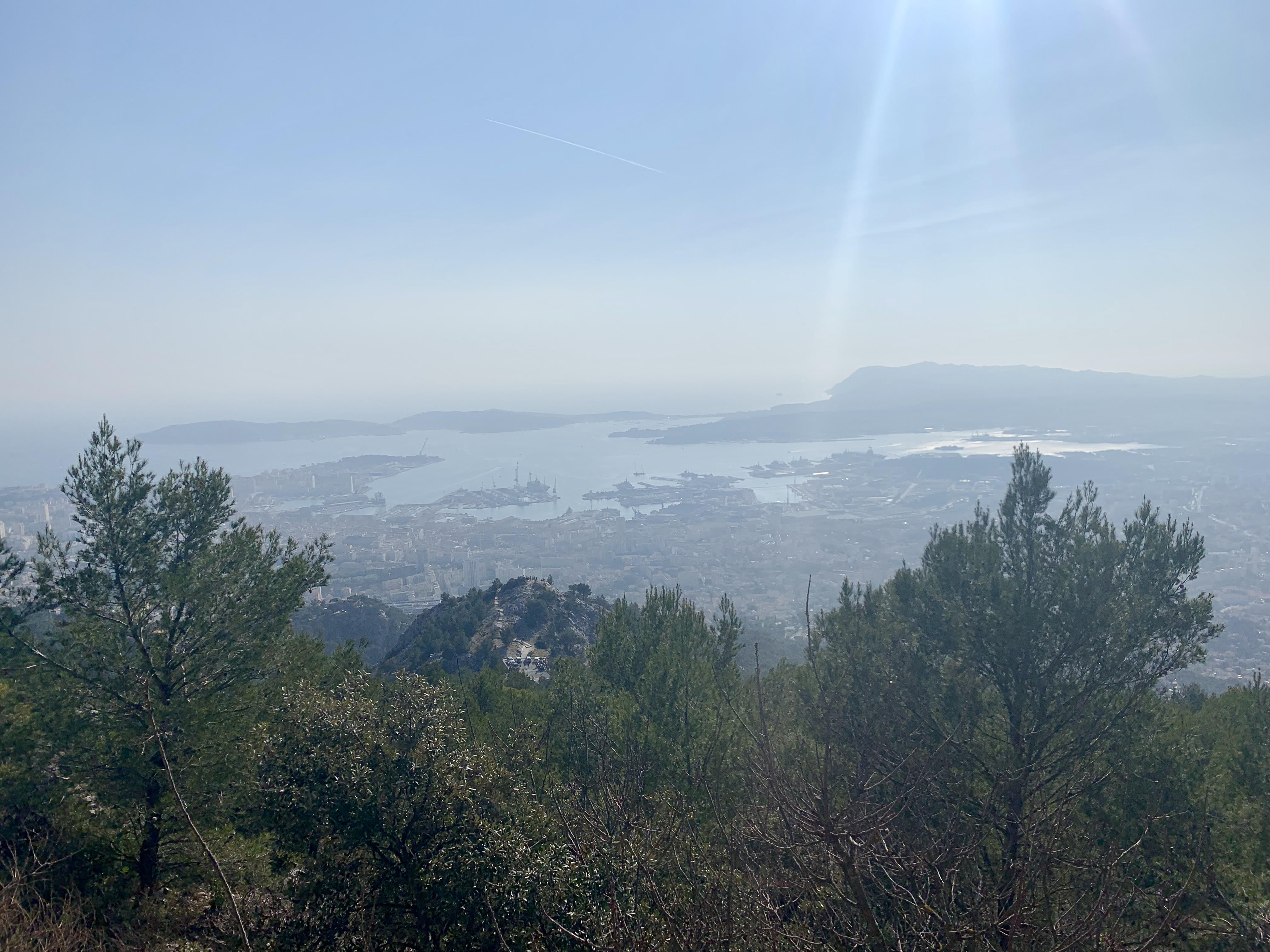 Vue depuis le sommet du Mont Faron